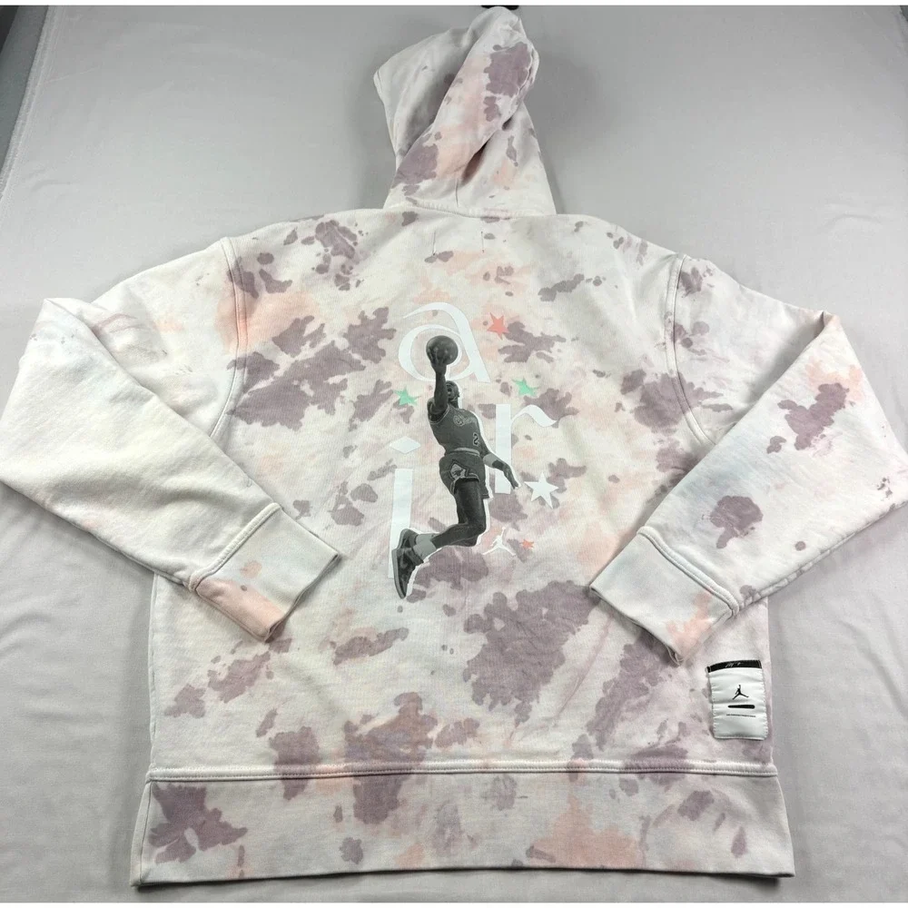 Air Jordan Hoodie Mens Medium Sport DNA Dye Pullover Sweatshirt Big Logo Jumpman